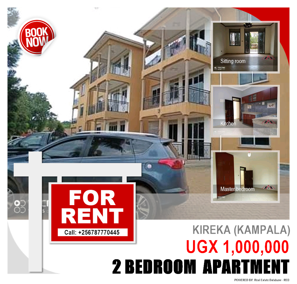 2 bedroom Apartment  for rent in Kireka Kampala Uganda, code: 90000