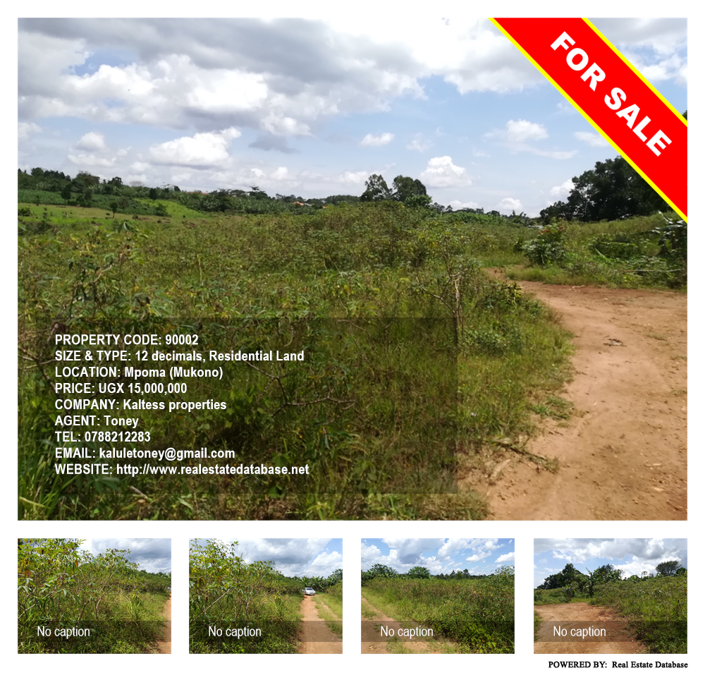 Residential Land  for sale in Mpoma Mukono Uganda, code: 90002