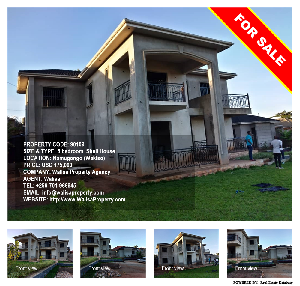 5 bedroom Shell House  for sale in Namugongo Wakiso Uganda, code: 90109