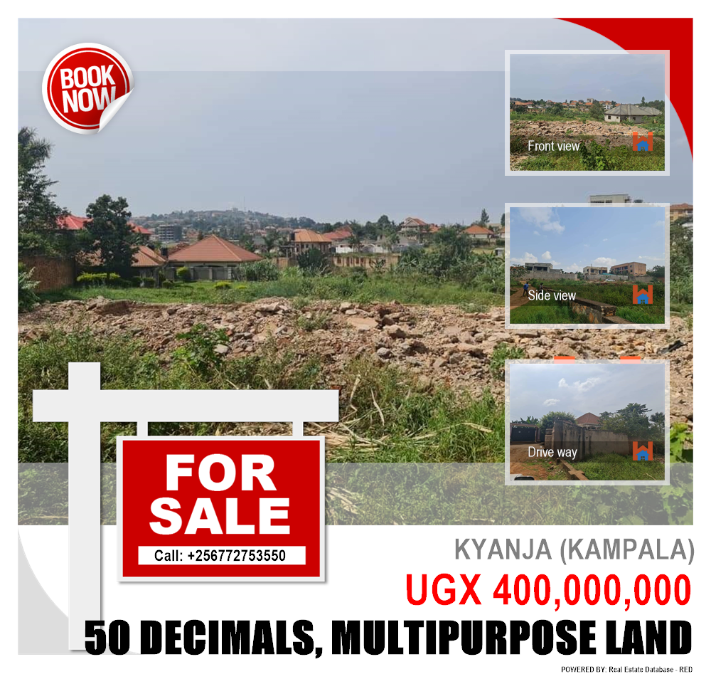 Multipurpose Land  for sale in Kyanja Kampala Uganda, code: 90154