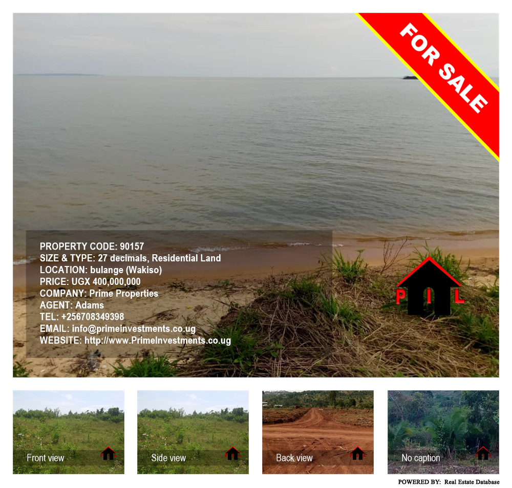 Residential Land  for sale in Bulange Wakiso Uganda, code: 90157