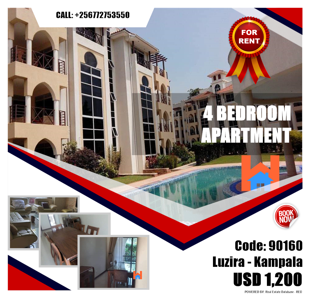 4 bedroom Apartment  for rent in Luzira Kampala Uganda, code: 90160