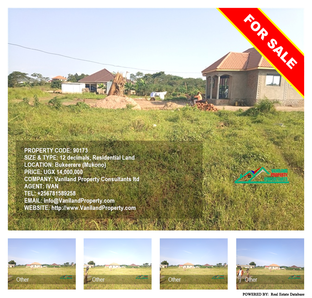 Residential Land  for sale in Bukeelele Mukono Uganda, code: 90173