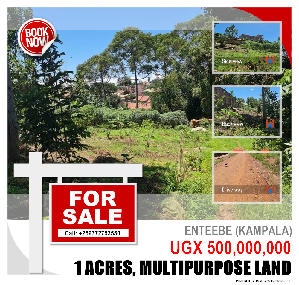 Multipurpose Land  for sale in Entebbe Kampala Uganda, code: 90180