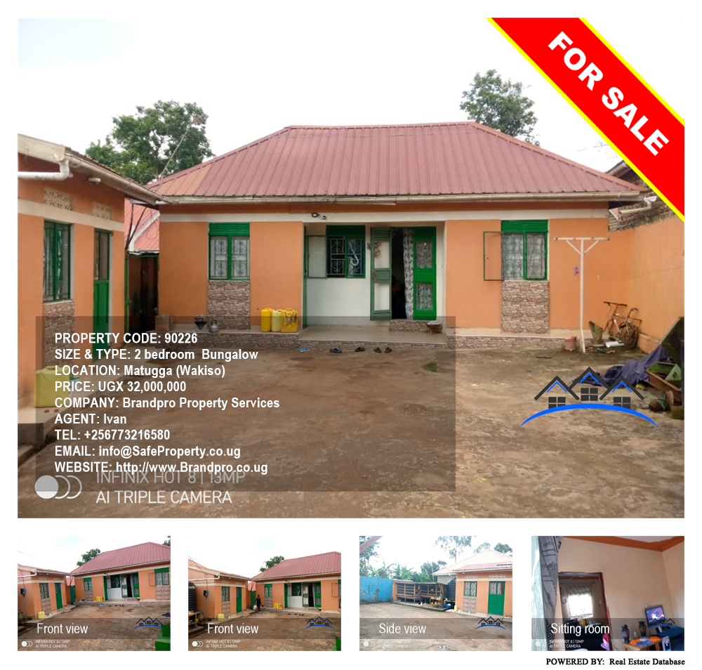 2 bedroom Bungalow  for sale in Matugga Wakiso Uganda, code: 90226