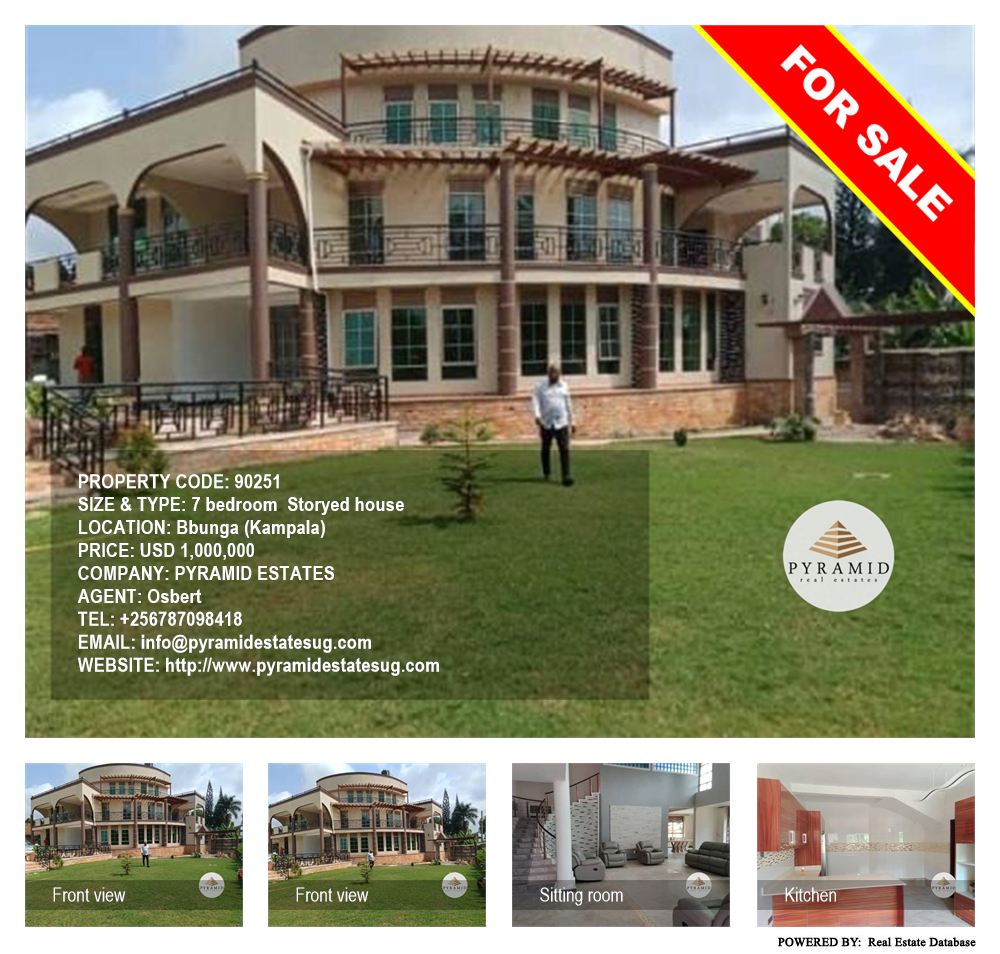 7 bedroom Storeyed house  for sale in Bbunga Kampala Uganda, code: 90251