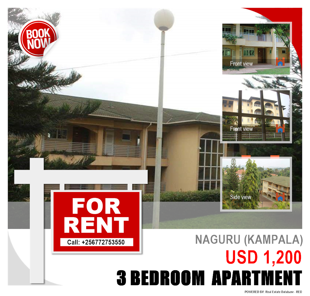 3 bedroom Apartment  for rent in Naguru Kampala Uganda, code: 90295