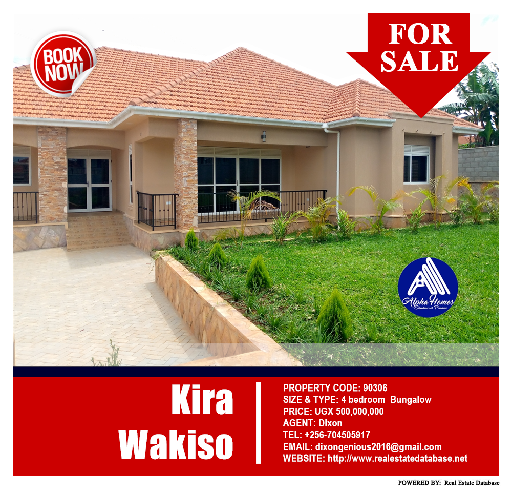 4 bedroom Bungalow  for sale in Kira Wakiso Uganda, code: 90306