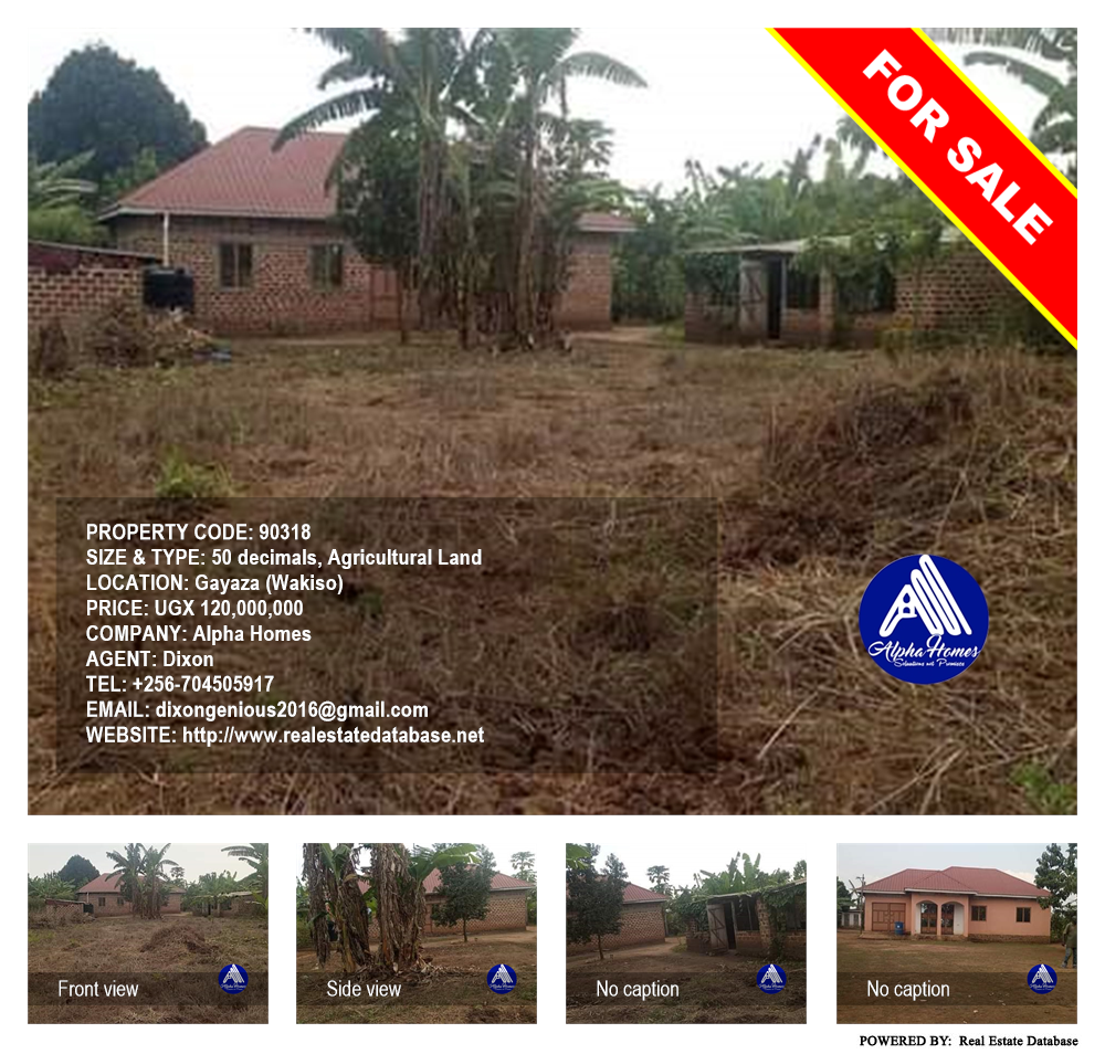 Agricultural Land  for sale in Gayaza Wakiso Uganda, code: 90318