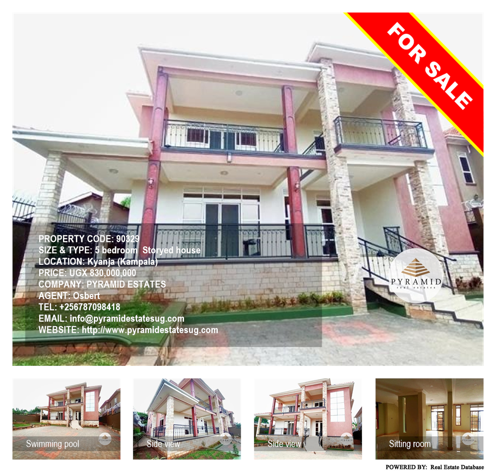 5 bedroom Storeyed house  for sale in Kyanja Kampala Uganda, code: 90329