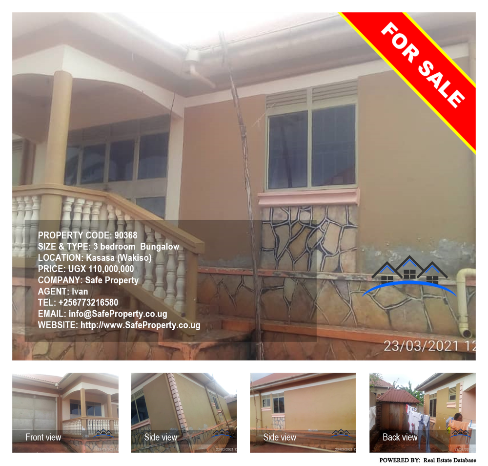 3 bedroom Bungalow  for sale in Kasasa Wakiso Uganda, code: 90368