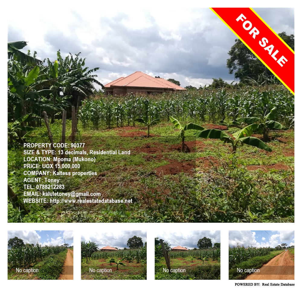 Residential Land  for sale in Mpoma Mukono Uganda, code: 90377
