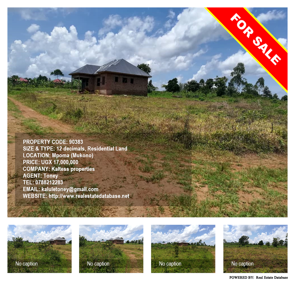 Residential Land  for sale in Mpoma Mukono Uganda, code: 90383