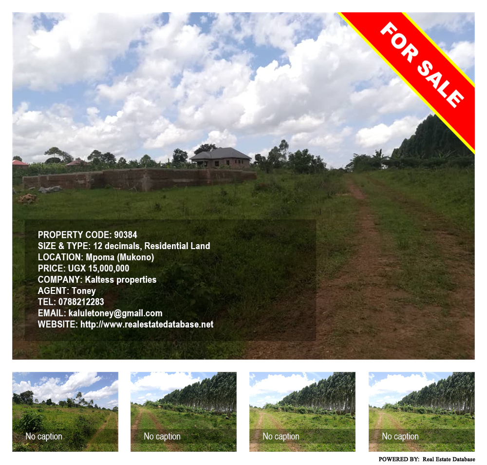 Residential Land  for sale in Mpoma Mukono Uganda, code: 90384