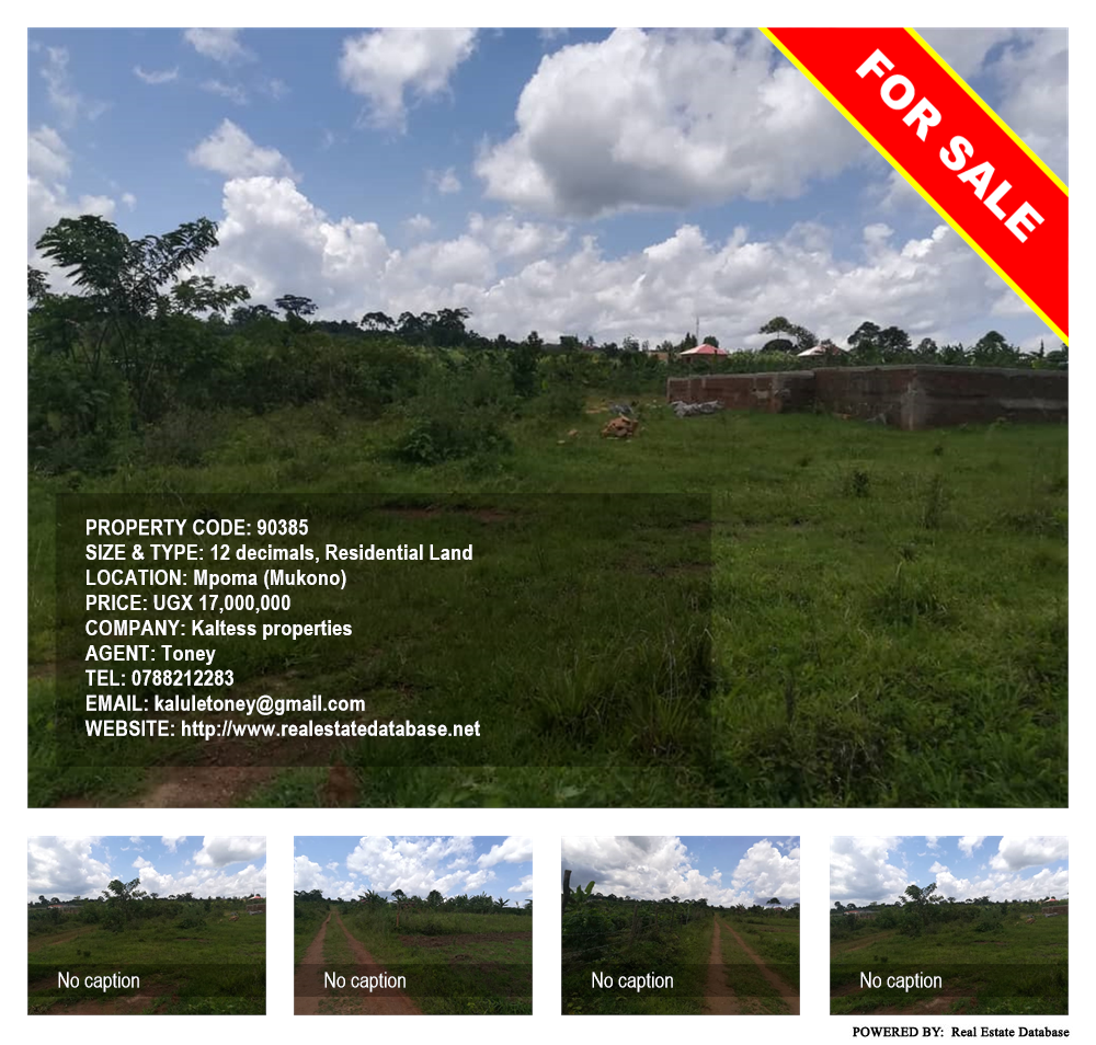 Residential Land  for sale in Mpoma Mukono Uganda, code: 90385