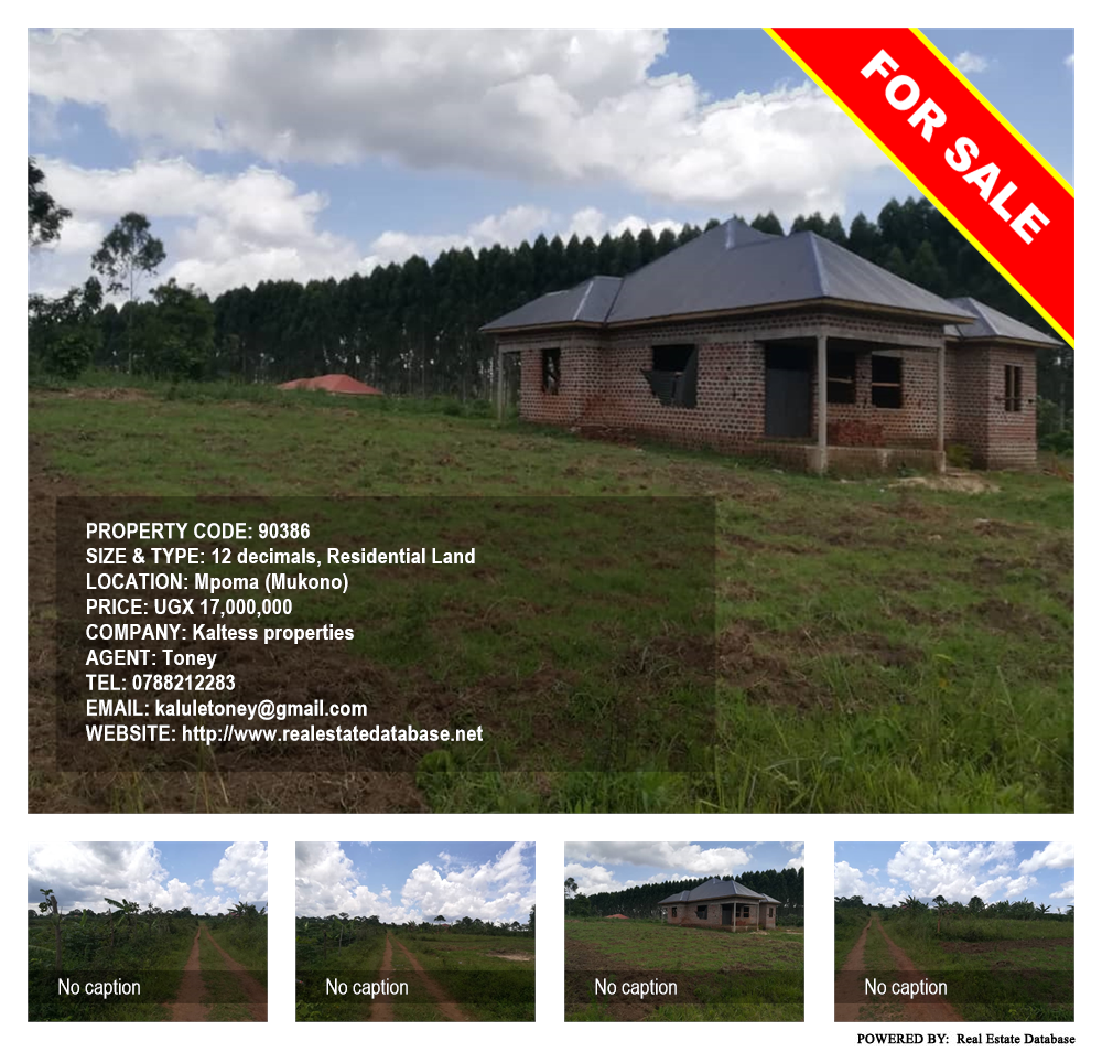 Residential Land  for sale in Mpoma Mukono Uganda, code: 90386