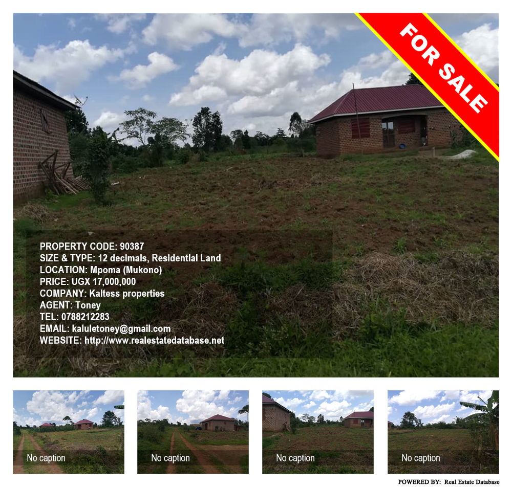 Residential Land  for sale in Mpoma Mukono Uganda, code: 90387