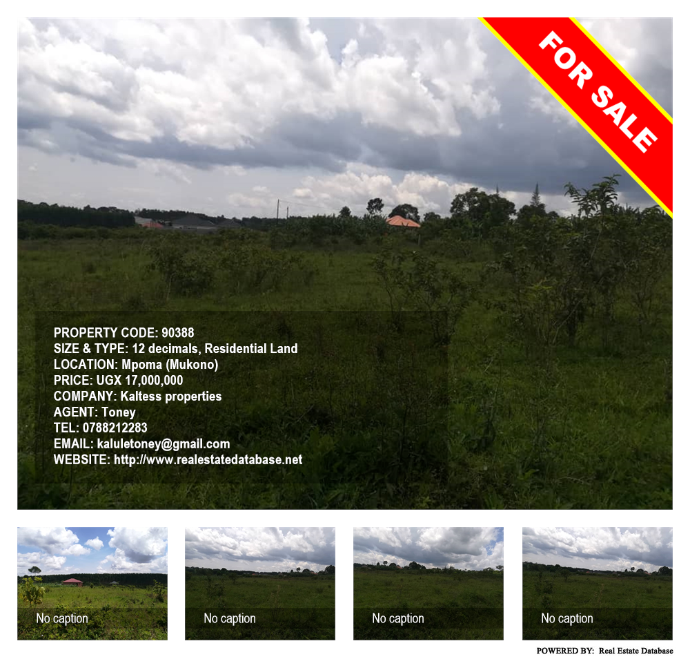 Residential Land  for sale in Mpoma Mukono Uganda, code: 90388