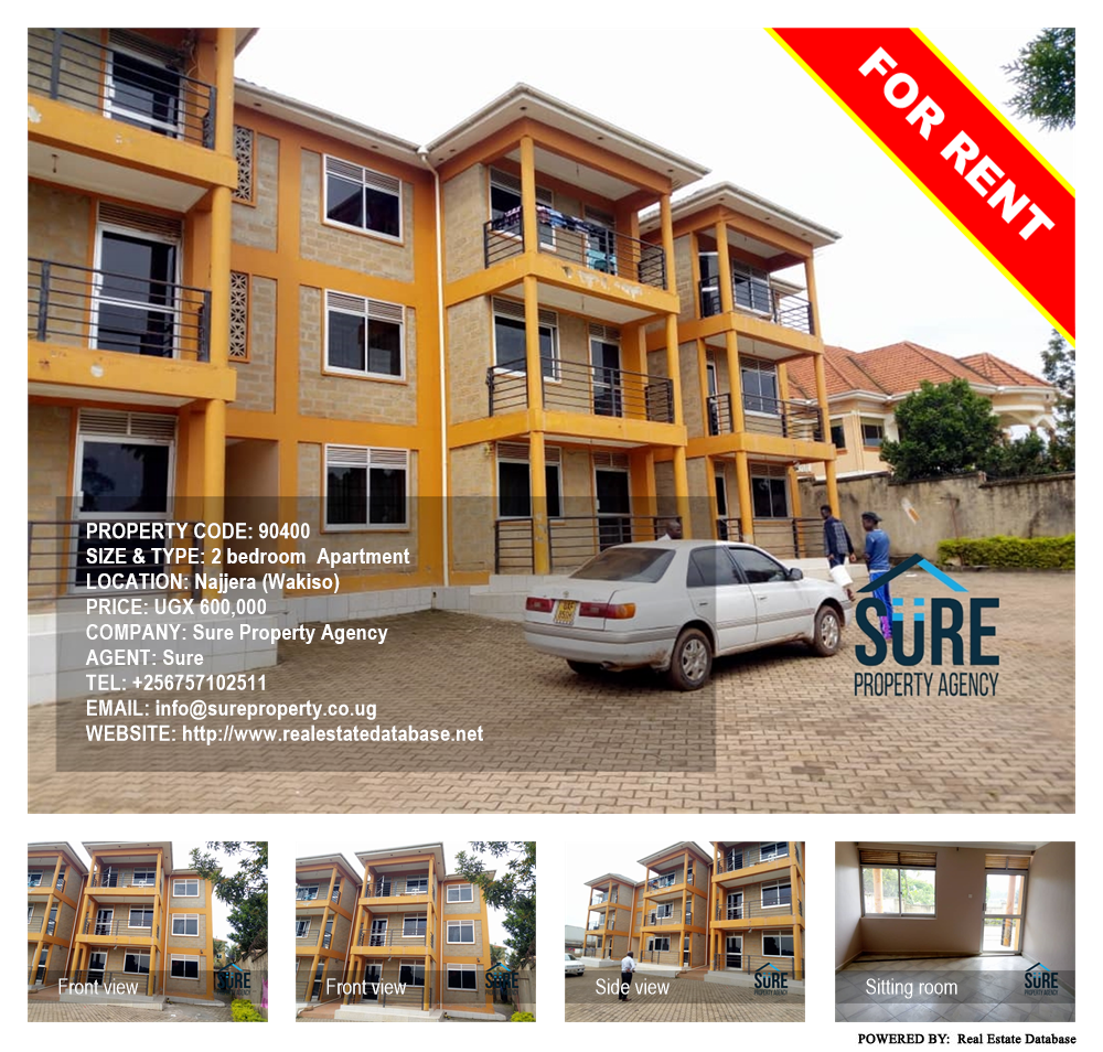 2 bedroom Apartment  for rent in Najjera Wakiso Uganda, code: 90400