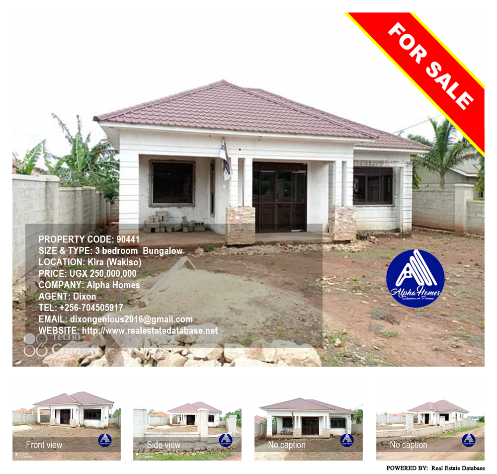 3 bedroom Bungalow  for sale in Kira Wakiso Uganda, code: 90441