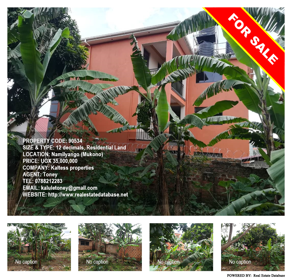 Residential Land  for sale in Namilyango Mukono Uganda, code: 90534