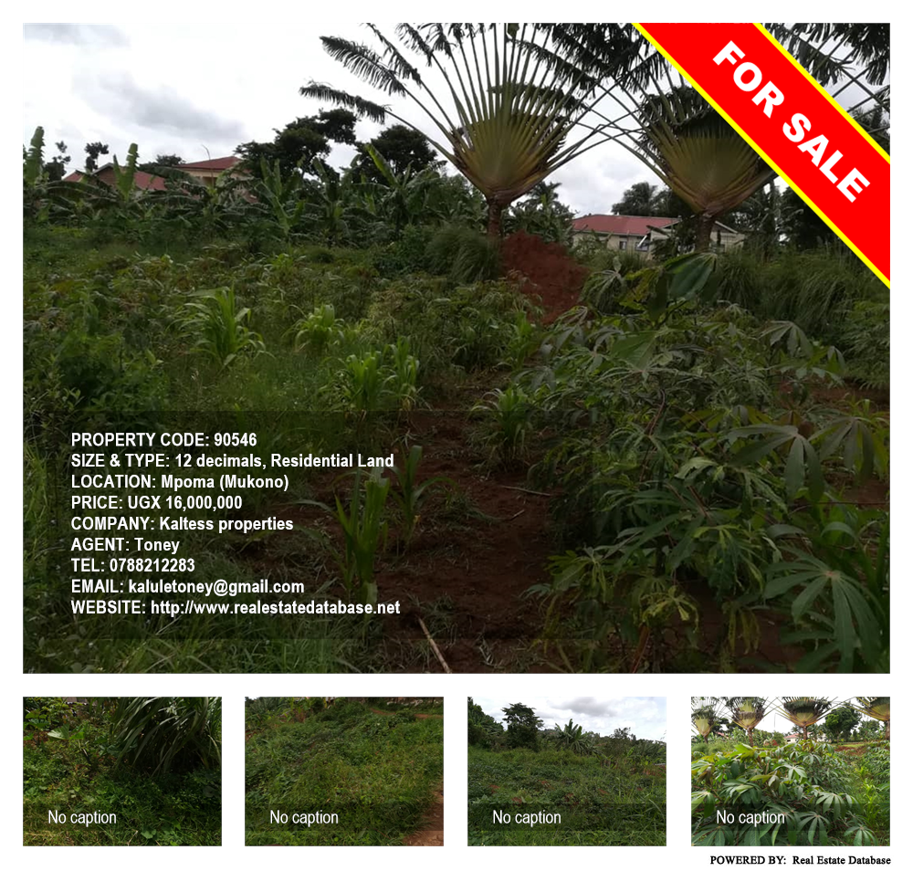 Residential Land  for sale in Mpoma Mukono Uganda, code: 90546