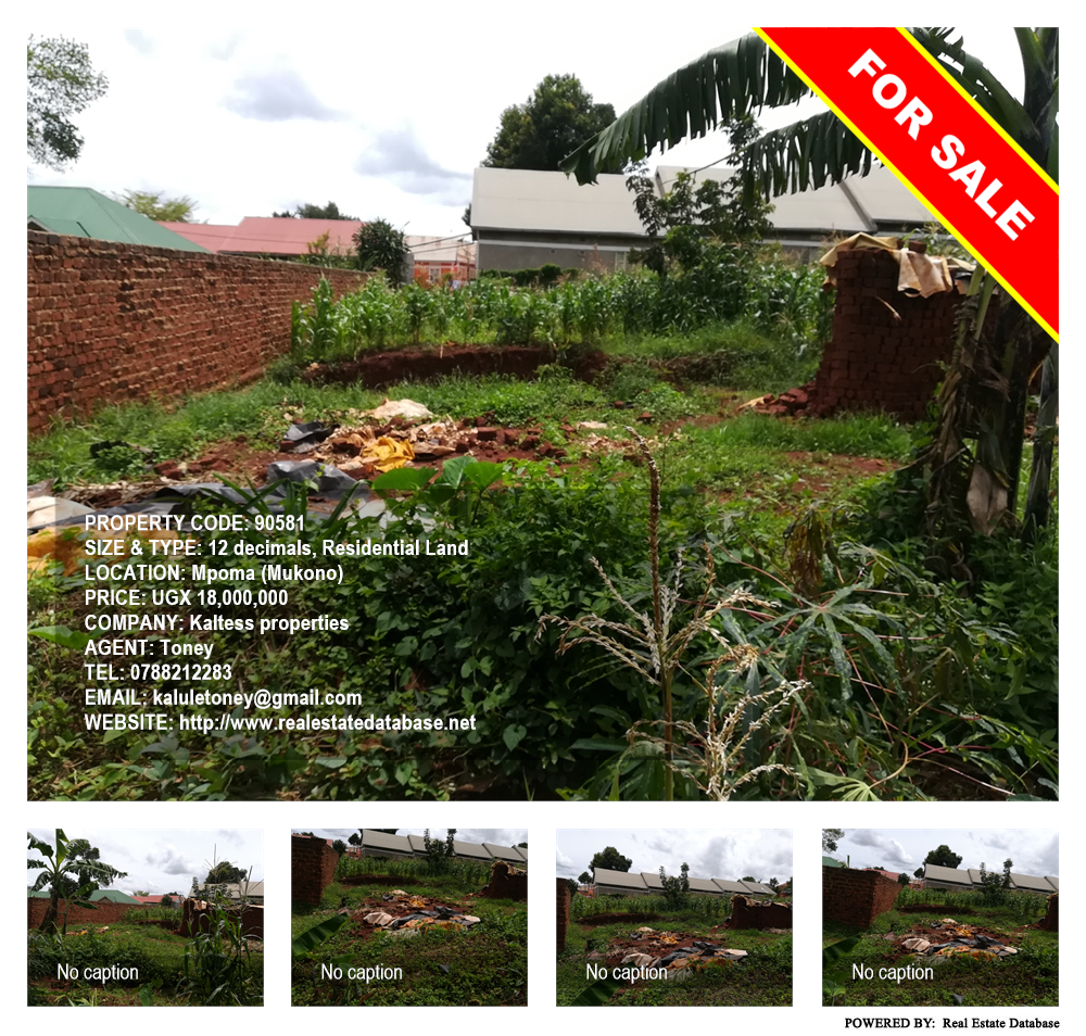 Residential Land  for sale in Mpoma Mukono Uganda, code: 90581