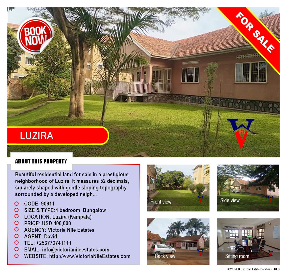 4 bedroom Bungalow  for sale in Luzira Kampala Uganda, code: 90611