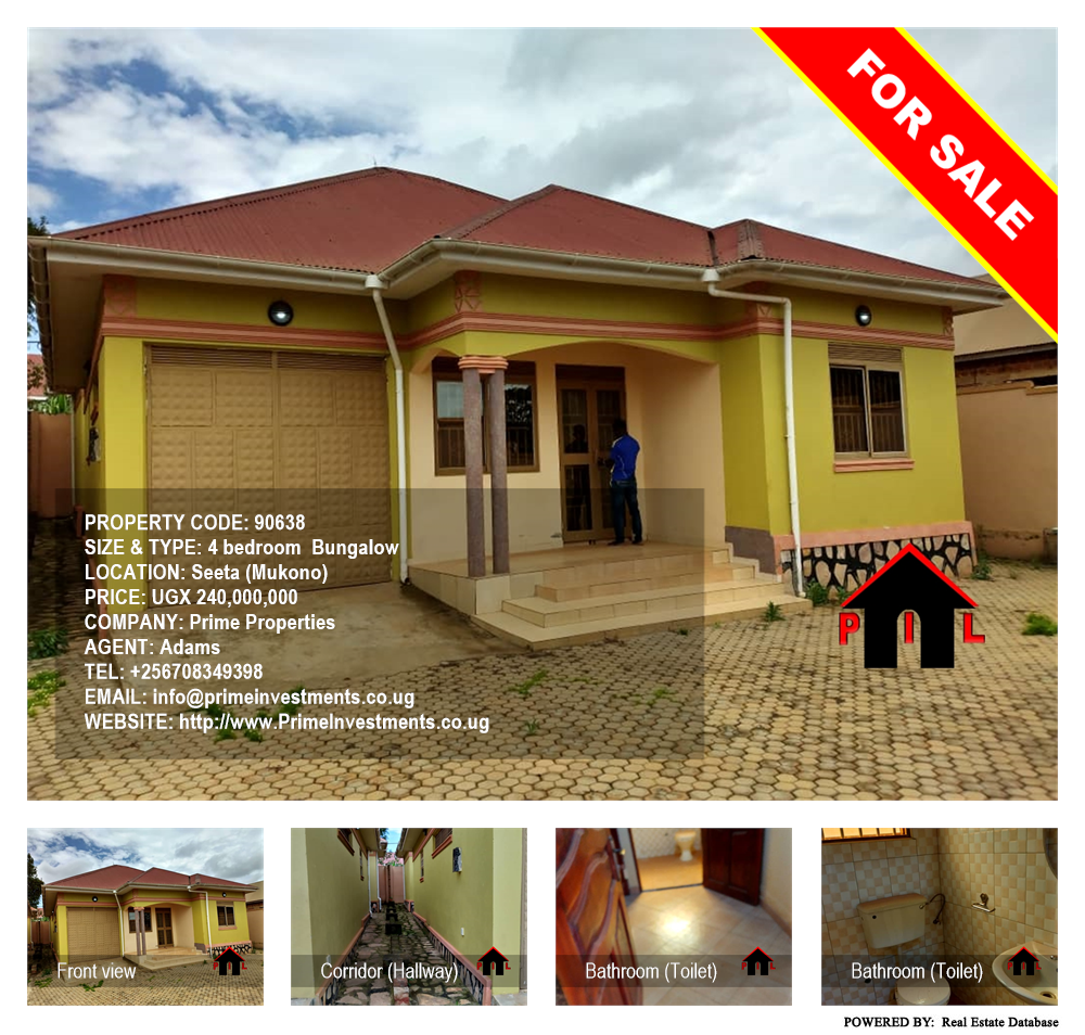 4 bedroom Bungalow  for sale in Seeta Mukono Uganda, code: 90638