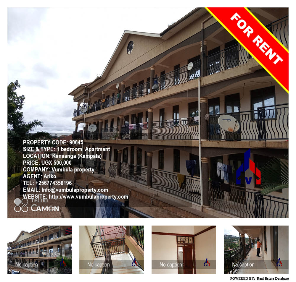 1 bedroom Apartment  for rent in Kansanga Kampala Uganda, code: 90645