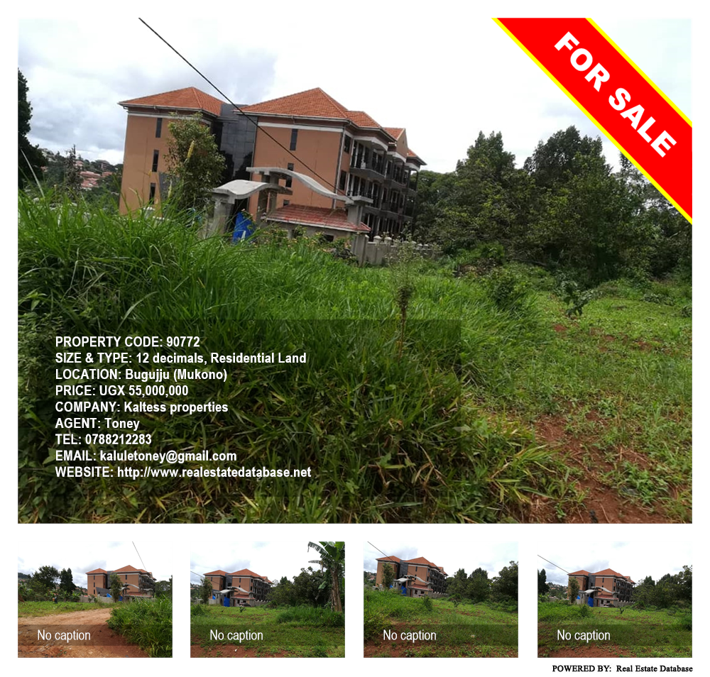 Residential Land  for sale in Bugujju Mukono Uganda, code: 90772