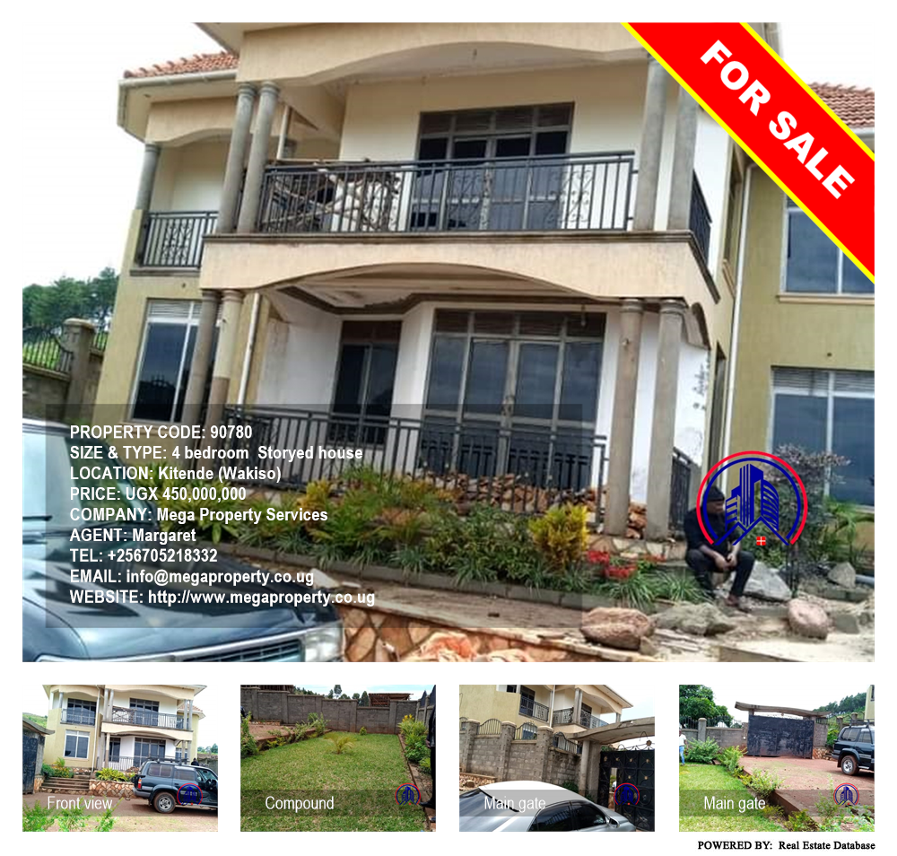 4 bedroom Storeyed house  for sale in Kitende Wakiso Uganda, code: 90780
