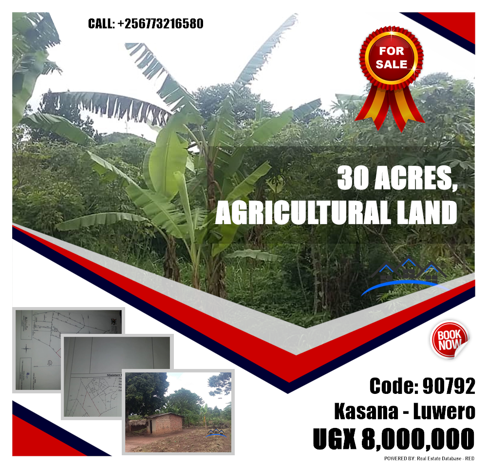 Agricultural Land  for sale in Kasana Luweero Uganda, code: 90792