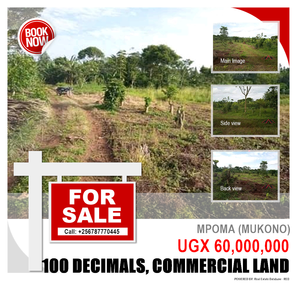 Commercial Land  for sale in Mpoma Mukono Uganda, code: 90837