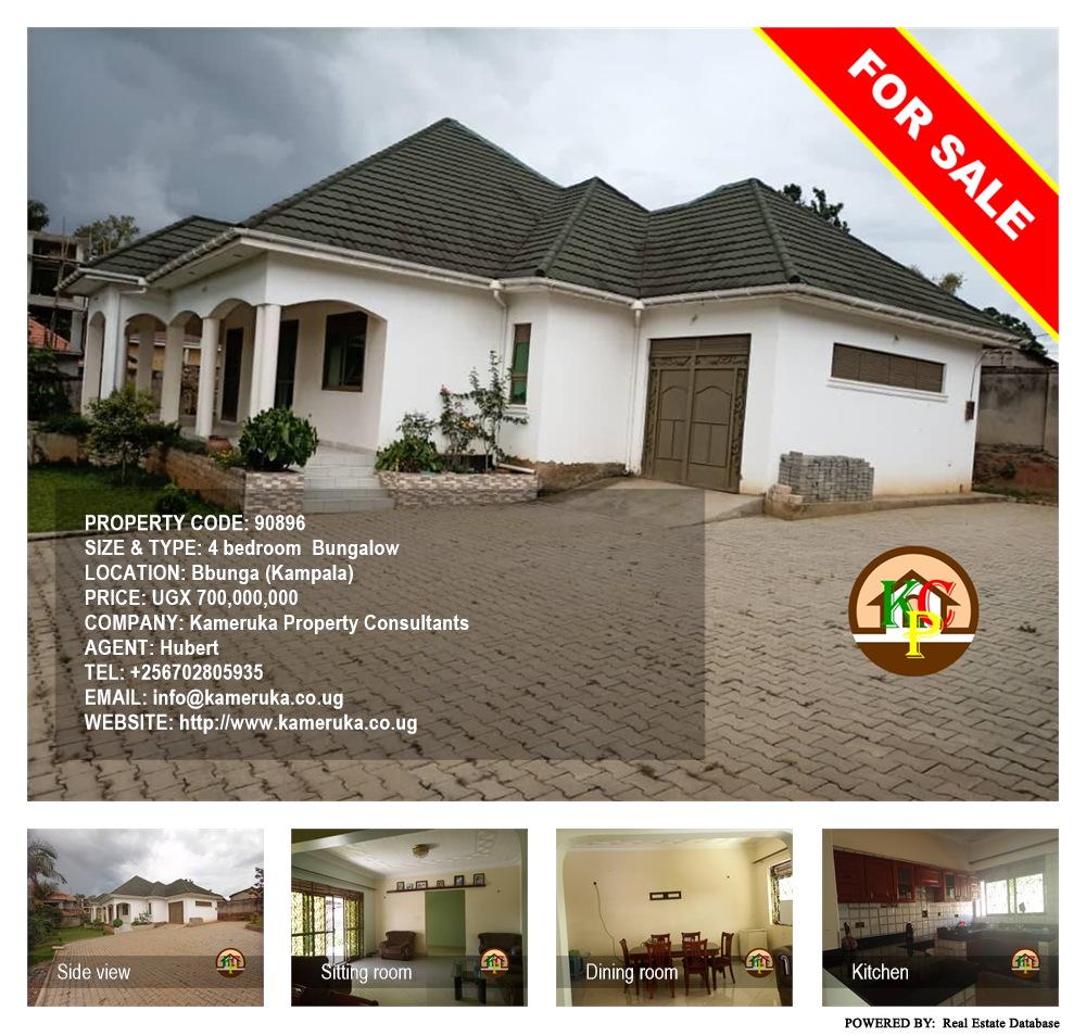 4 bedroom Bungalow  for sale in Bbunga Kampala Uganda, code: 90896