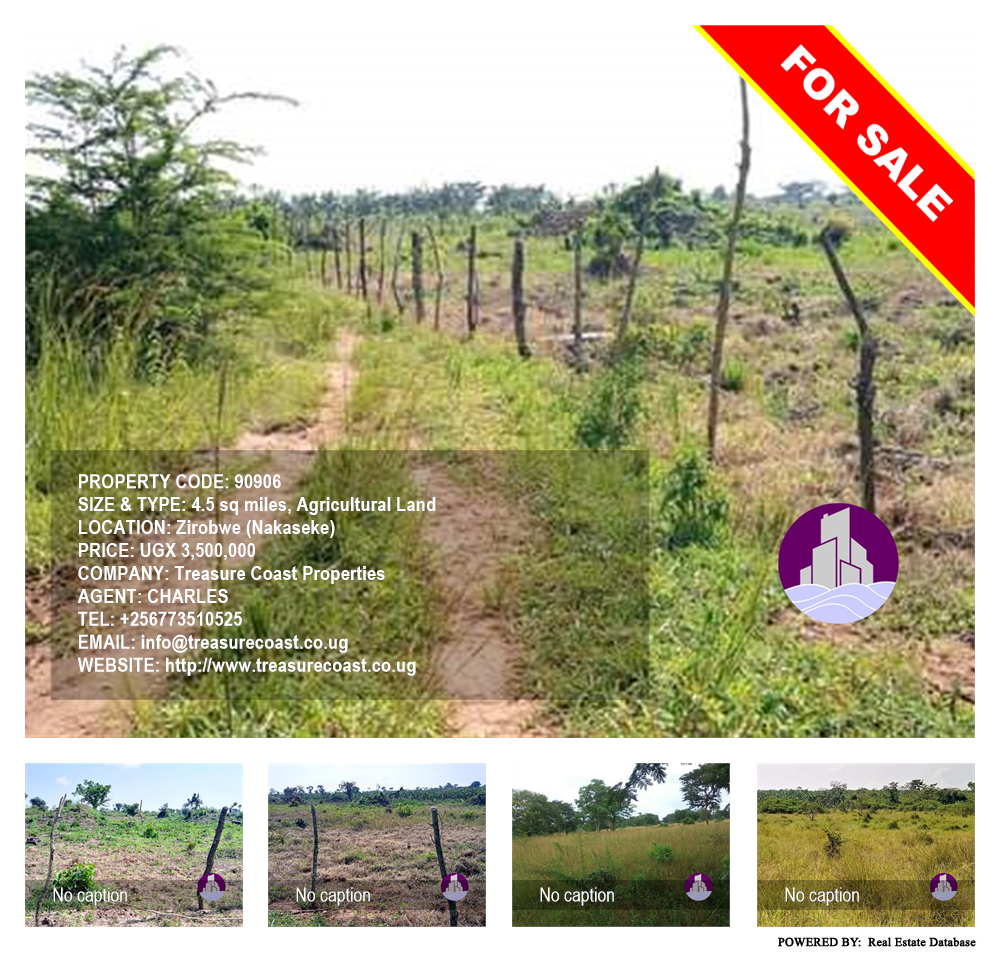 Agricultural Land  for sale in Ziloobwe Nakaseke Uganda, code: 90906