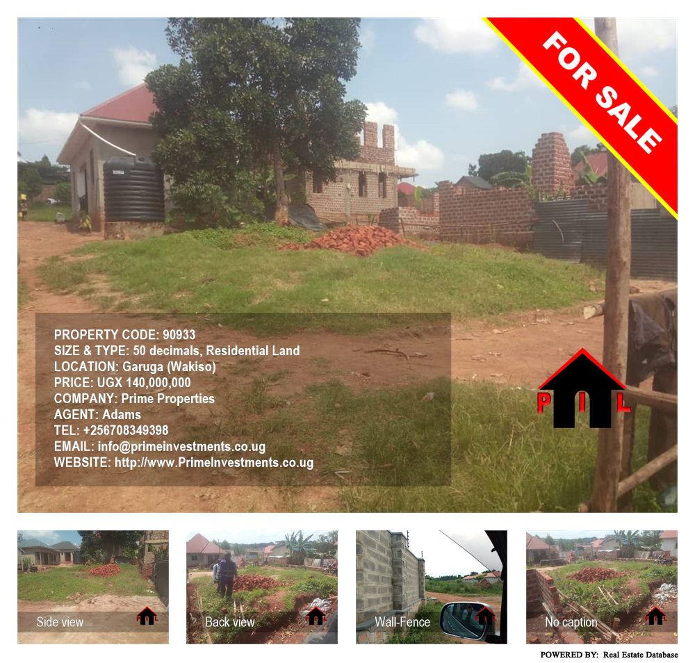 Residential Land  for sale in Garuga Wakiso Uganda, code: 90933