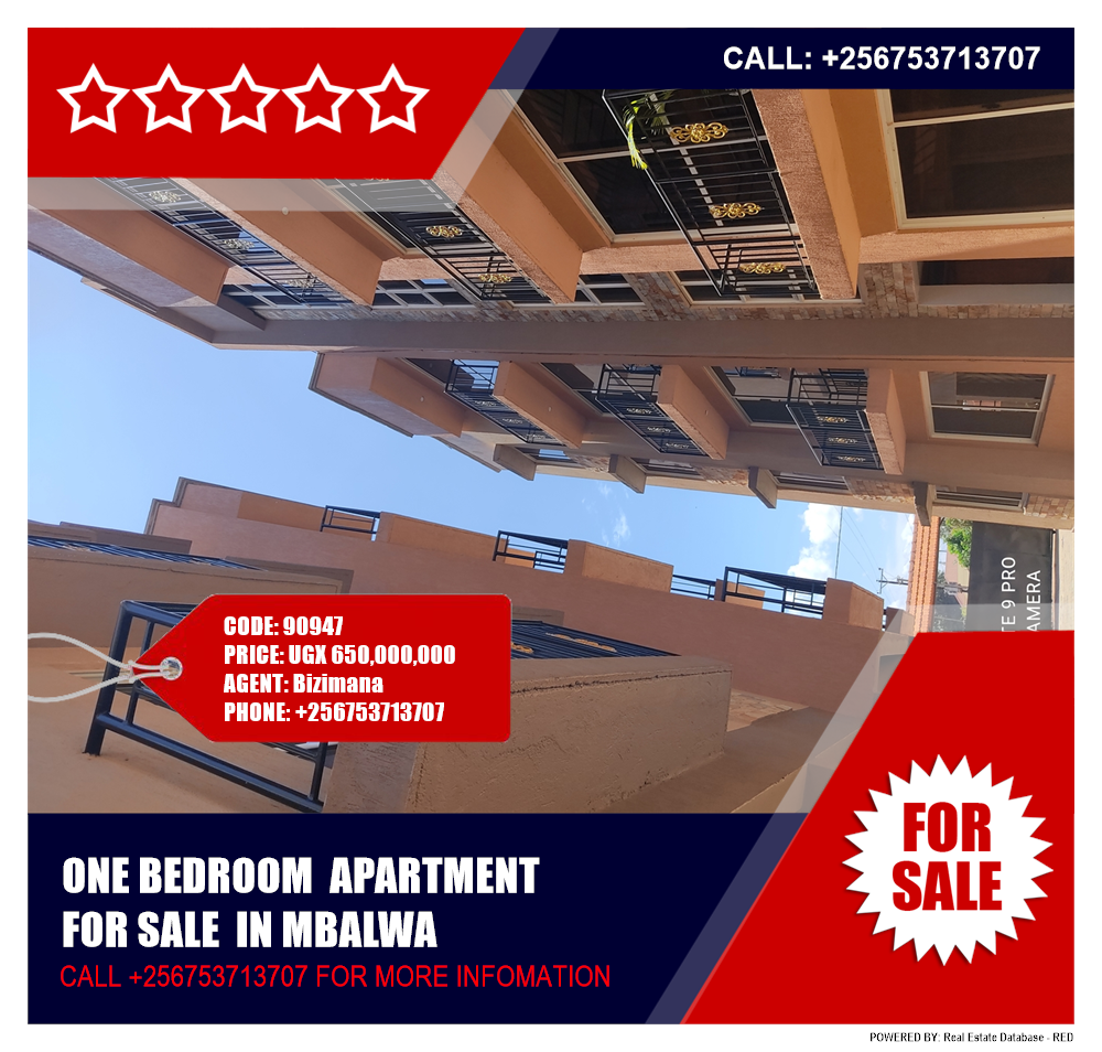 1 bedroom Apartment  for sale in Mbalwa Wakiso Uganda, code: 90947