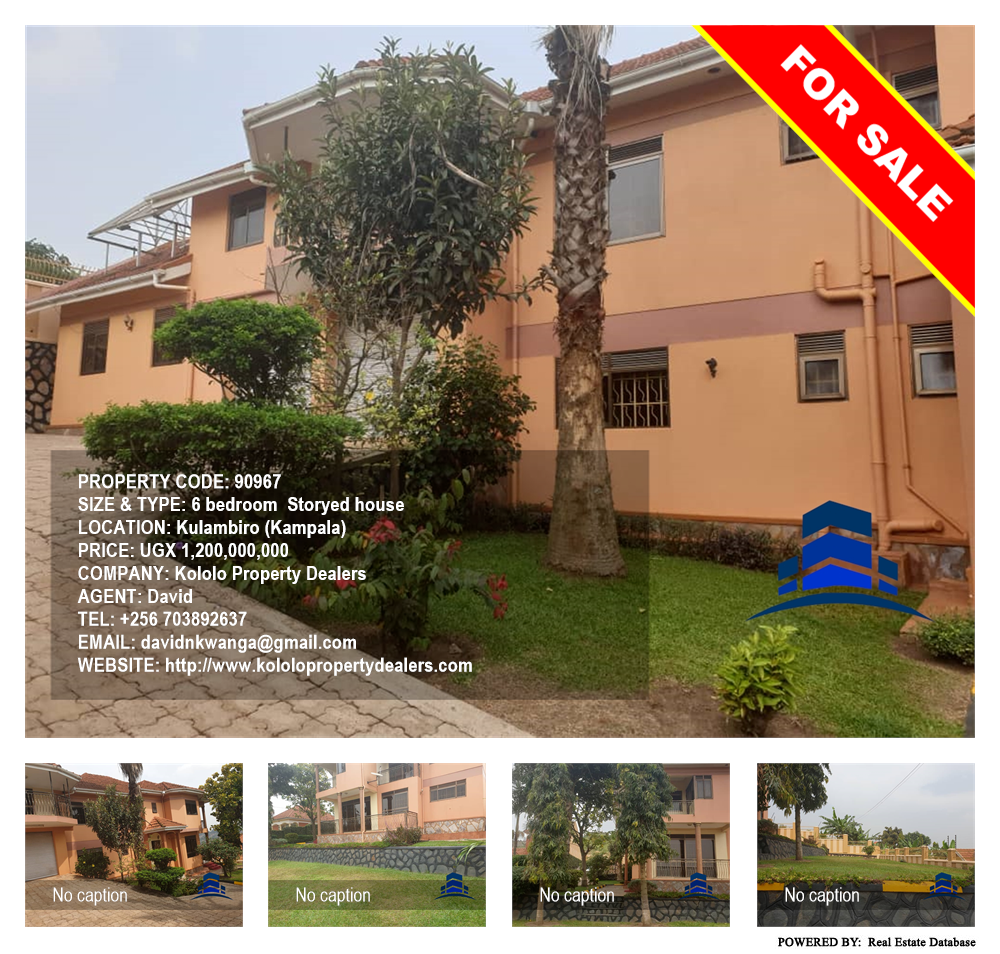 6 bedroom Storeyed house  for sale in Kulambilo Kampala Uganda, code: 90967