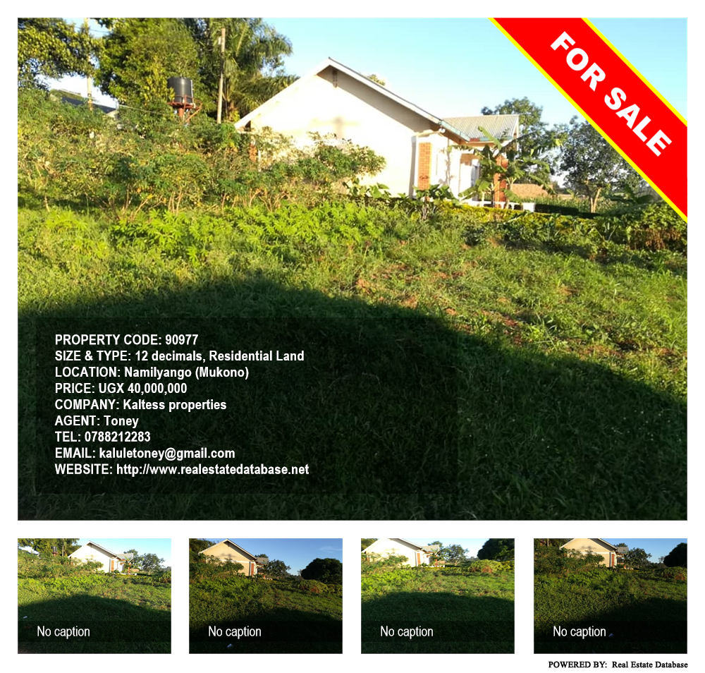 Residential Land  for sale in Namilyango Mukono Uganda, code: 90977