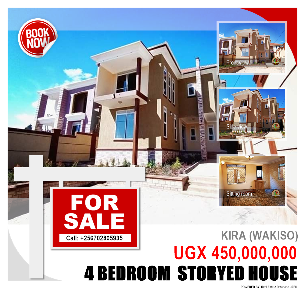 4 bedroom Storeyed house  for sale in Kira Wakiso Uganda, code: 91004