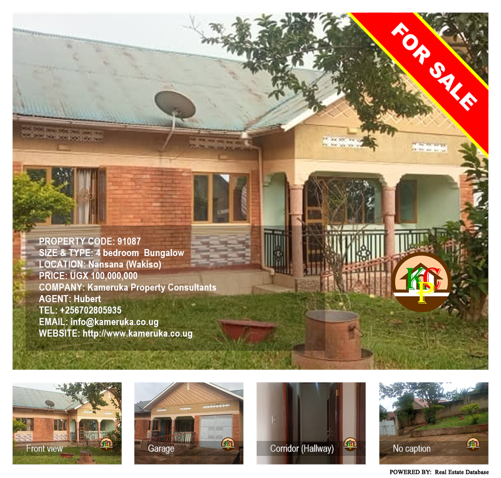 4 bedroom Bungalow  for sale in Nansana Wakiso Uganda, code: 91087