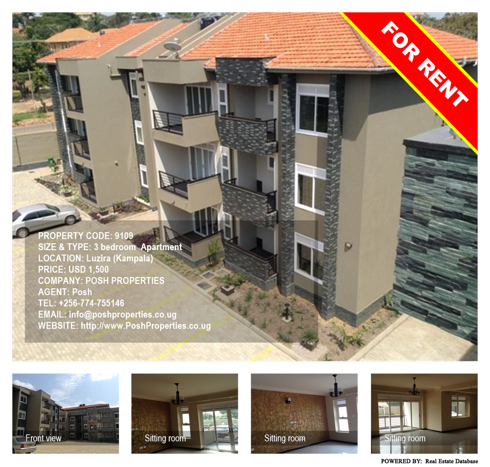 3 bedroom Apartment  for rent in Luzira Kampala Uganda, code: 9109