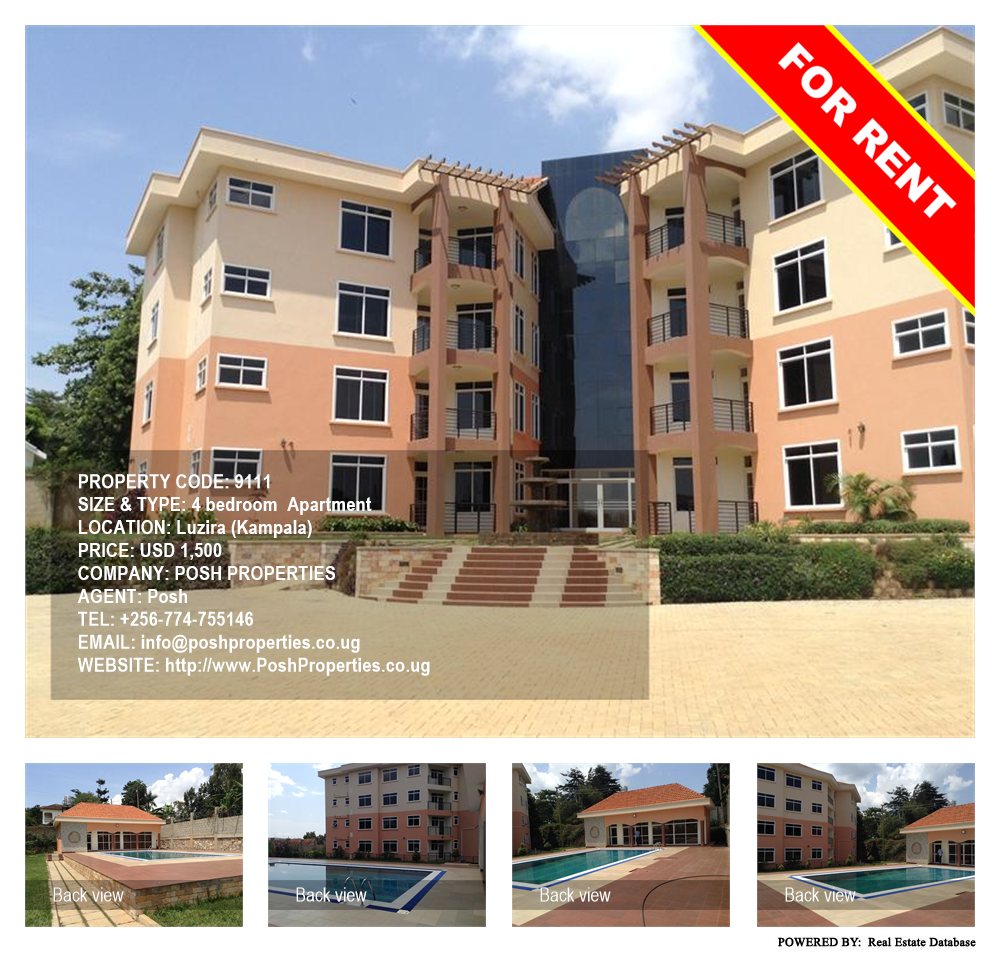 4 bedroom Apartment  for rent in Luzira Kampala Uganda, code: 9111