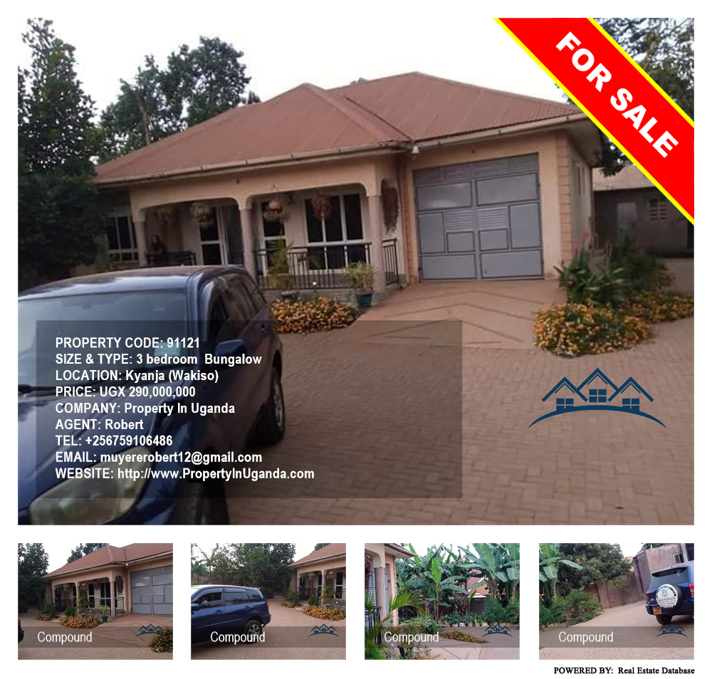 3 bedroom Bungalow  for sale in Kyanja Wakiso Uganda, code: 91121
