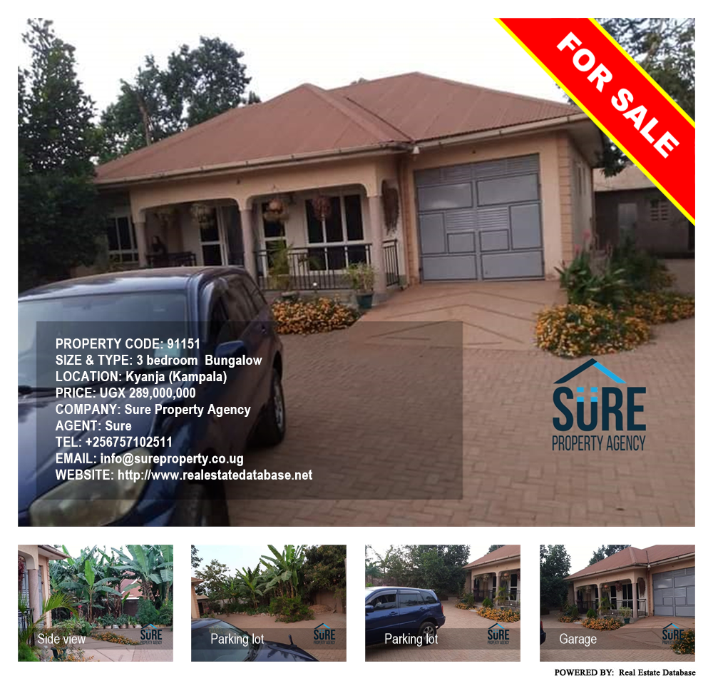 3 bedroom Bungalow  for sale in Kyanja Kampala Uganda, code: 91151