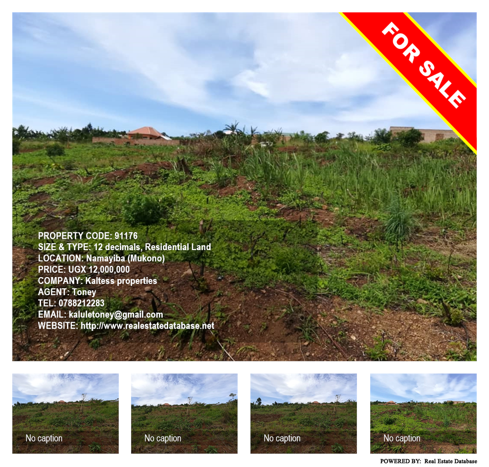Residential Land  for sale in Namayiba Mukono Uganda, code: 91176