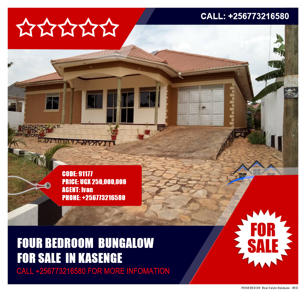 4 bedroom Bungalow  for sale in Kasenge Wakiso Uganda, code: 91177