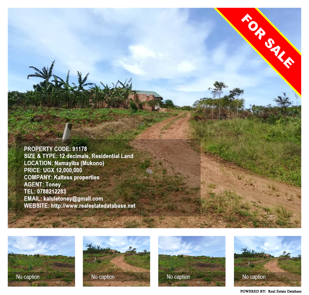 Residential Land  for sale in Namayiba Mukono Uganda, code: 91178