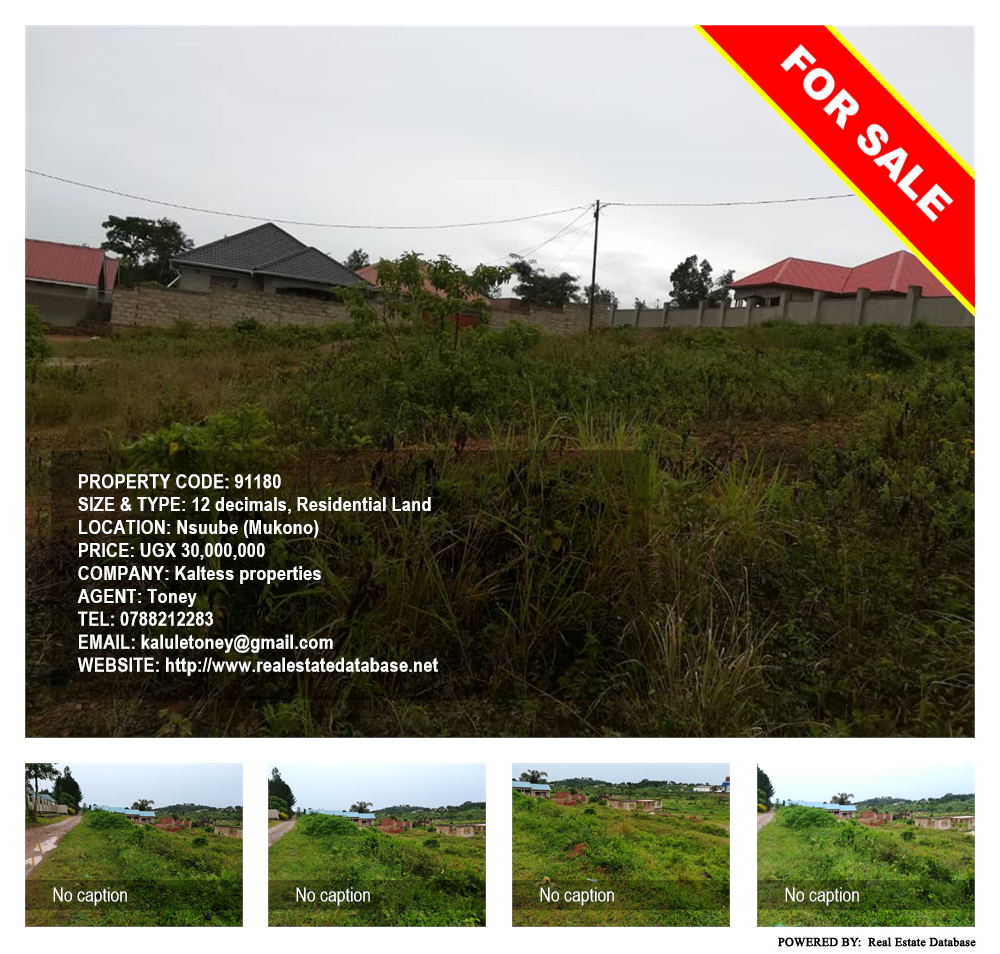 Residential Land  for sale in Nsuube Mukono Uganda, code: 91180